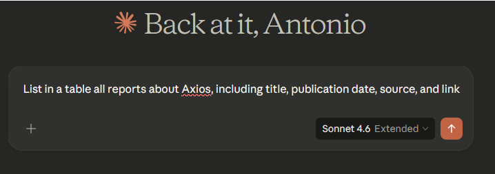 Example Claude prompt using the TI Mindmap HUB connector